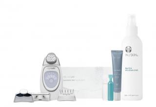 Nuskin ageLOC Galvanic Spa (galvanická žehlička vrásek) sada s gely + peptidové sérum + NaPCa