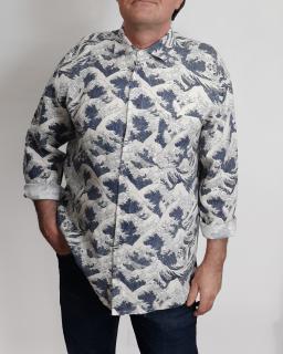 Pánská košile Katsushika Hokusai Velká vlna / The Great Wave Velikost Uni: 48/3XL