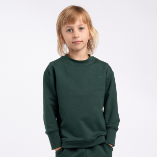 Moniel Dětská rostoucí mikina Basic Dark Green Velikost: 104 cm