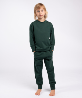 Moniel Dětská tepláková souprava vel. 104 Basic Dark Green