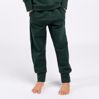 Moniel Dětské rostoucí tepláky Basic Dark Green Velikost: 104 cm