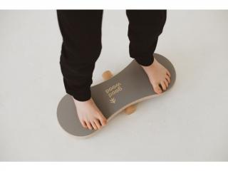 Montessori dětské dřevěné balanční prkno Trickboard Good Wood Barva: Šedá