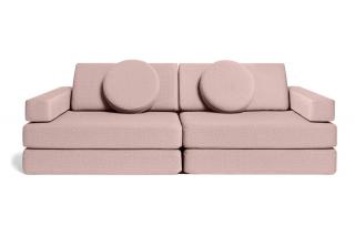 Rozkládací dětská pěnová pohovka a bunker SHAPPY PLAY SOFA ORIGINAL více barev Barva: Soft Pink