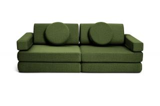 Rozkládací malá dětská pěnová pohovka a bunker SHAPPY PLAY SOFA ORIGINAL MINI více barev Barva: Bottle Green