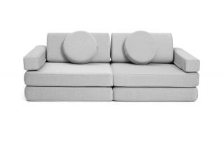 Rozkládací malá dětská pěnová pohovka a bunker SHAPPY PLAY SOFA ORIGINAL MINI více barev Barva: Light Grey