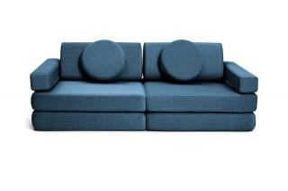 Rozkládací malá dětská pěnová pohovka a bunker SHAPPY PLAY SOFA ORIGINAL MINI více barev Barva: Navy Blue