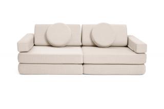 Rozkládací malá dětská pěnová pohovka a bunker SHAPPY PLAY SOFA ORIGINAL MINI více barev Barva: Soft Beige