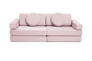 Rozkládací malá dětská pěnová pohovka a bunker SHAPPY PLAY SOFA ORIGINAL MINI více barev Barva: Soft Pink