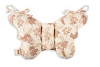 Stabilizační polštářek Sleepee Butterfly pillow Vintage Animals Almond