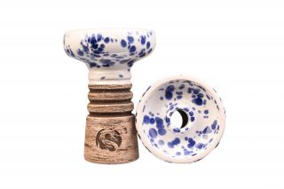 Korunka Sabutay Hookah - Three Barva: Marble White-Blue