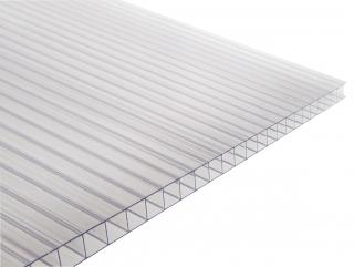 Polykarbonátová deska Guttagliss DUAL BOX 4 mm - čirá Barva: čirá, Rozměr: 6000 x 2100 mm, Varianta: Guttagliss DUAL BOX 4 mm (12,6)