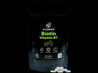 Biotin - Vitamin B7 Počet kapslí: 120ks