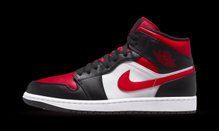 Air Jordan 1 Mid Alternate Bred Toe Velikost: 45.5