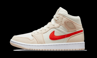 Air Jordan 1 Mid Corduroy Sail Rose Velikost: 40