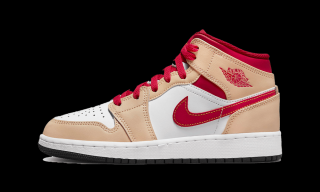 Air Jordan 1 Mid Light Cardinal Curry (GS) Velikost: 36.5