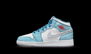 Air Jordan 1 Mid SE French Blue Light Steel (GS) Velikost: 36