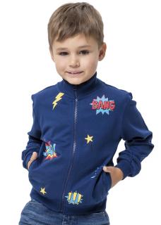 Chlapecká mikina Bang Zap - navy  Winkiki - kvalita z přírodních materiálů. Barva: Navy, Velikost: 98