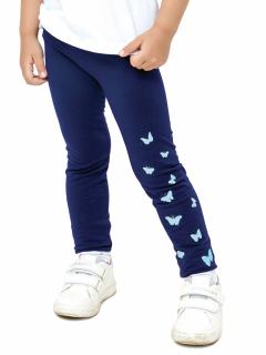 Dívčí leggíny Butterfly - navy  Winkiki - kvalita z přírodních materiálů. Barva: Navy, Velikost: 104