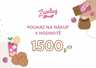 Online poukaz 1500,-