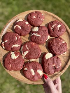 Sada na čokoládové cookies - red velvet