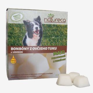 Natureca | Bonbóny z ovčího tuku - s lososem - MAXI BONlossos