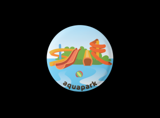 Aquapark - magnetka-butonek