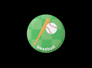 Baseball - magnetka-butonek