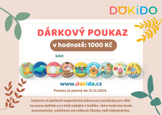 Dárkový poukaz Hodnota: 1000