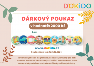 Dárkový poukaz Hodnota: 2000