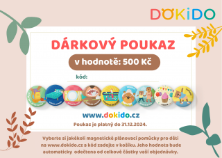 Dárkový poukaz Hodnota: 500