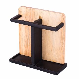 Držák na zubní kartáčky černý - bambus - Altom Design (oothbrush Holder Black - Bamboo - Altom Design)