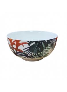 Porcelánová miska Džungle bílá- Altom design (Jungle White Porcelain Bowl - Altom Design)