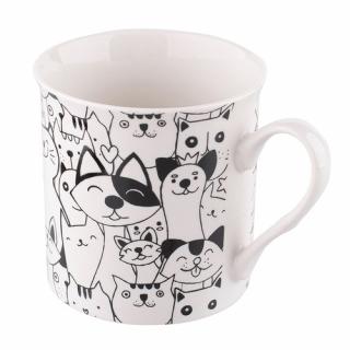 Porcelánový hrneček kočičky - Altom Design (Porcelain Cats Mug - Altom Design)