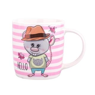 Porcelánový hrneček myšák HELLO - Altom Design (Porcelain Mouse HELLO Mug - Altom Design)