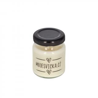 Vonná svíčka vzorek 65 ml, knot bavlněný, vůně jo malone pivoňka (Voňavá svíčka vzorek 65 ml, knot bavlněný s vůní jo malone pivoňka)