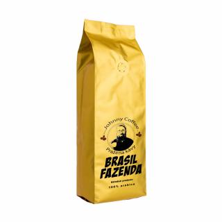 Johnny Coffee Zrnková káva Brasil Fazenda středně pražená Velikost balení: 1000g, Zrnková / Mletá: MLETÁ