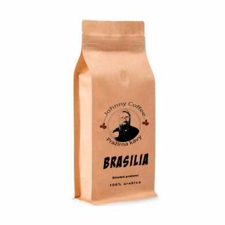 Johnny Coffee Zrnková káva Brasilia středně pražená Velikost balení: 250g, Zrnková / Mletá: MLETÁ