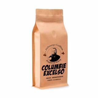 Johnny Coffee Zrnková káva Columbie Excelso bez kofeinu Velikost balení: 1000g, Zrnková / Mletá: MLETÁ