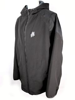 Pánská softshell bunda ICON MERC STEALTH bez chráničů, vel: 4XL (Černá motorkářská softshell bunda)