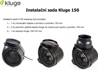 Kluge 150 instalační sada pro odsavače par