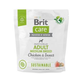 Brit Care Dog Sustainable Adult Medium Breed Chicken & Insect 1 kg