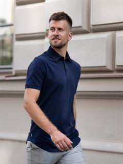 Pánská prodloužená polokošile | Navy Regular, 3XL