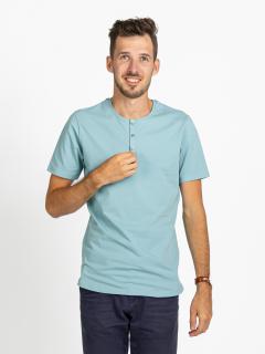 Pánské dlouhé tričko | knoflíček | Aqua Slim, XL