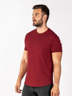 Pánské klasické tričko | óčko | Burgundy | VÝPRODEJ Slim, 3XL