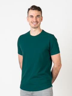 Pánské klasické tričko | óčko | Smaragd green Slim, L