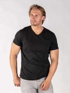 Pánské klasické tričko | véčko | Deep black Slim, XL