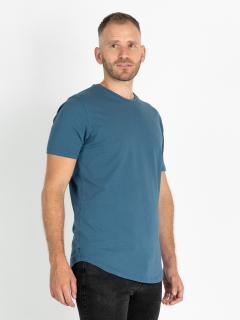 Pánské prodloužené tričko | óčko | Denim blue Regular, 3XL