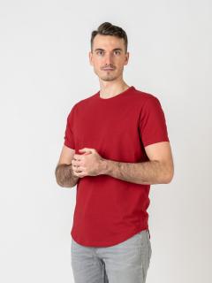 Pánské prodloužené tričko | óčko | Imperial red Slim, L