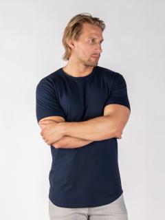 Pánské prodloužené tričko | óčko | Navy Regular, 4XL