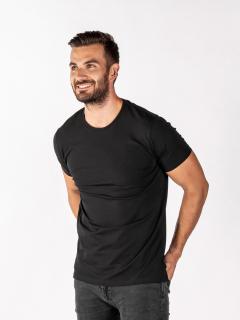 Pánské rozstřižené tričko | óčko | Deep black Regular, 3XL